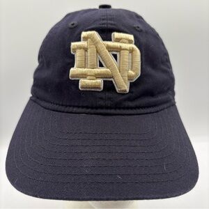 Notre Dame Fighting Irish NCAA New Era Fits Navy/Gold Youth Strapback Hat OSFM